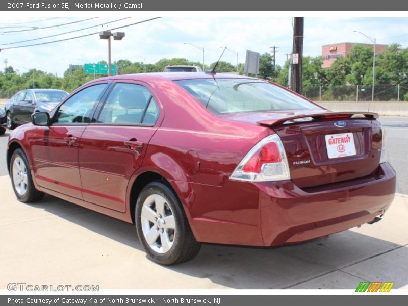 Merlot Metallic / Camel 2007 Ford Fusion SE