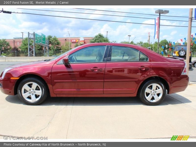 Merlot Metallic / Camel 2007 Ford Fusion SE