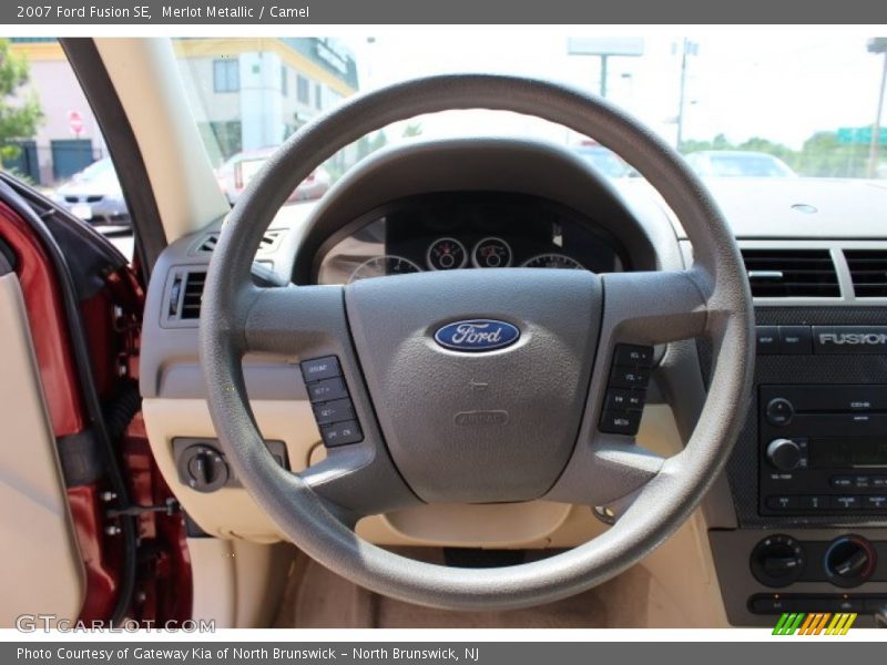 Merlot Metallic / Camel 2007 Ford Fusion SE