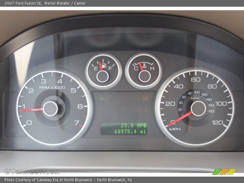 Merlot Metallic / Camel 2007 Ford Fusion SE