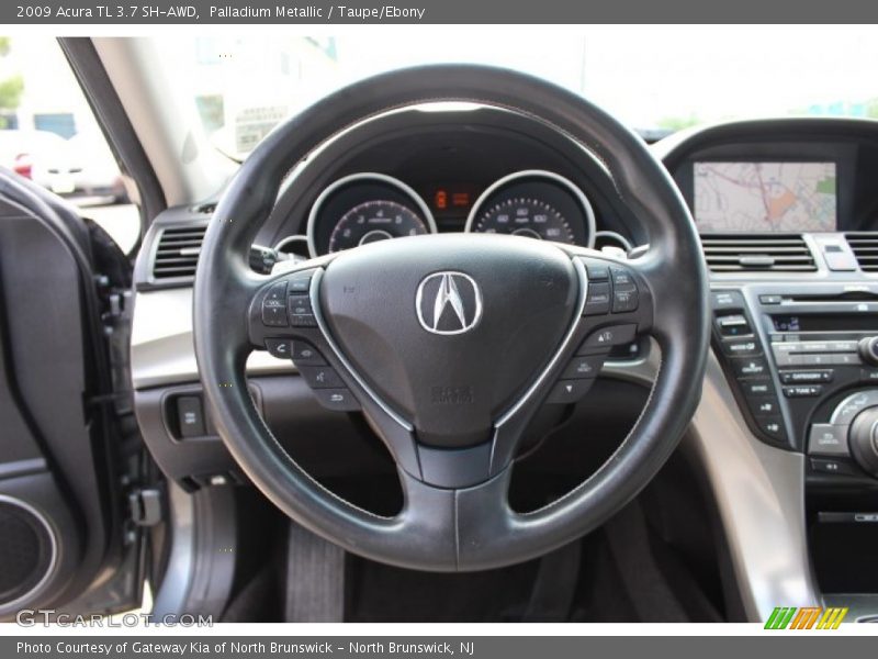 Palladium Metallic / Taupe/Ebony 2009 Acura TL 3.7 SH-AWD