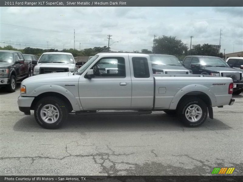 Silver Metallic / Medium Dark Flint 2011 Ford Ranger XLT SuperCab