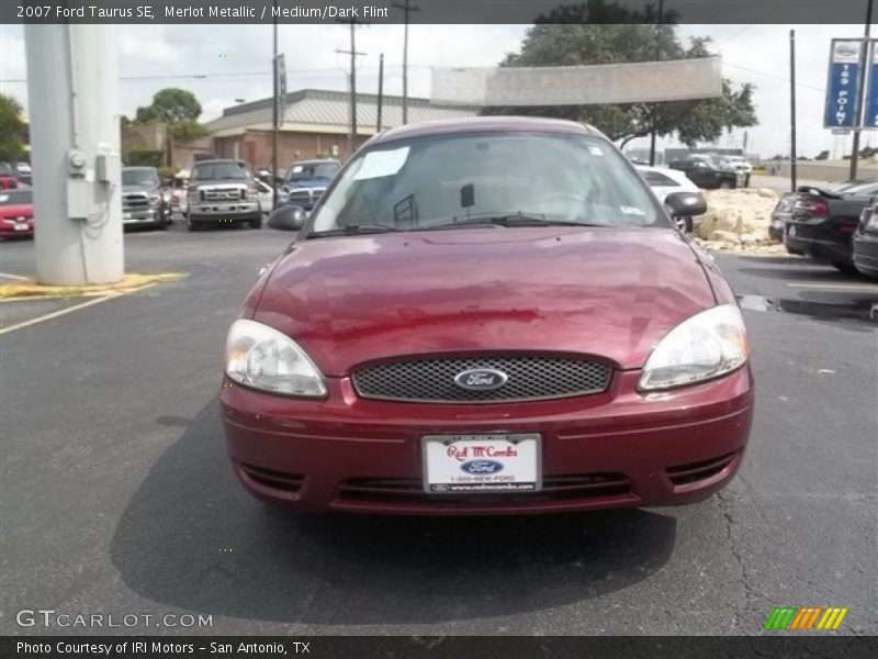 Merlot Metallic / Medium/Dark Flint 2007 Ford Taurus SE