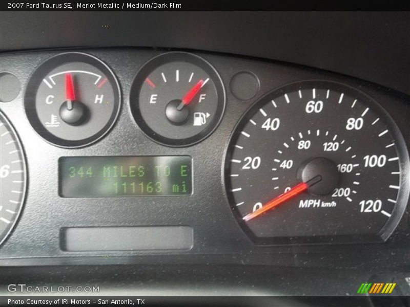 Merlot Metallic / Medium/Dark Flint 2007 Ford Taurus SE