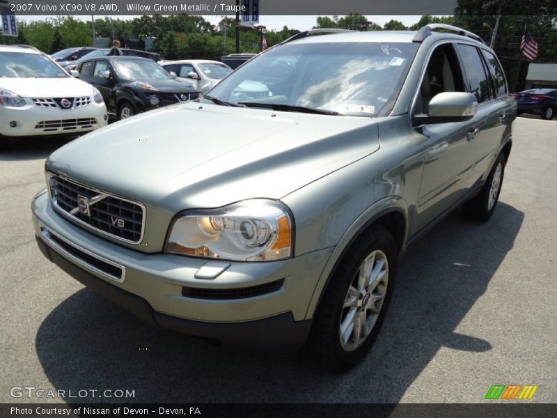 Willow Green Metallic / Taupe 2007 Volvo XC90 V8 AWD