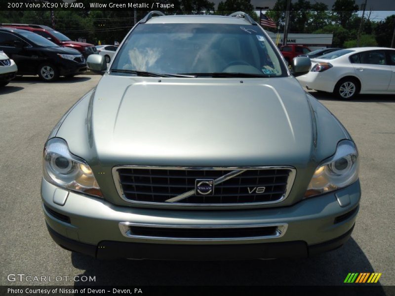 Willow Green Metallic / Taupe 2007 Volvo XC90 V8 AWD