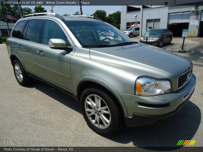 Willow Green Metallic / Taupe 2007 Volvo XC90 V8 AWD