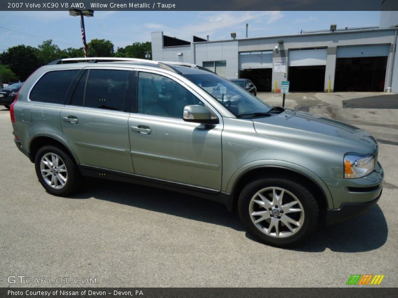 Willow Green Metallic / Taupe 2007 Volvo XC90 V8 AWD