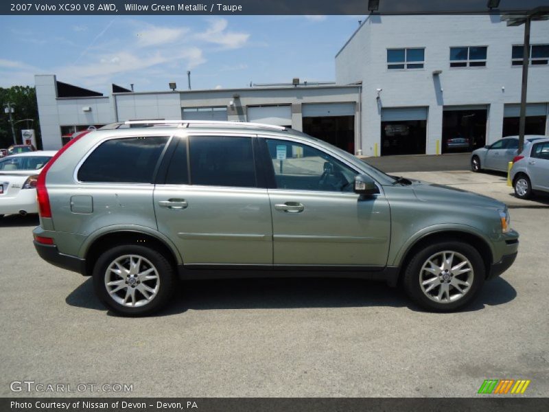 Willow Green Metallic / Taupe 2007 Volvo XC90 V8 AWD