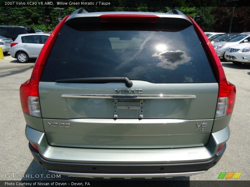 Willow Green Metallic / Taupe 2007 Volvo XC90 V8 AWD