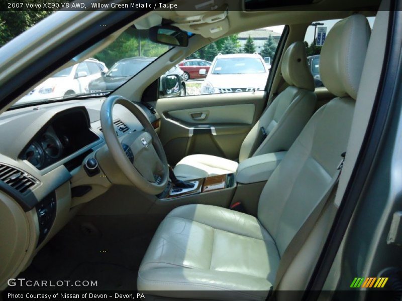 Willow Green Metallic / Taupe 2007 Volvo XC90 V8 AWD