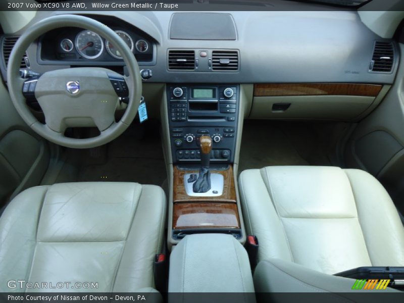 Willow Green Metallic / Taupe 2007 Volvo XC90 V8 AWD
