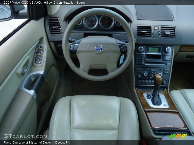 Willow Green Metallic / Taupe 2007 Volvo XC90 V8 AWD