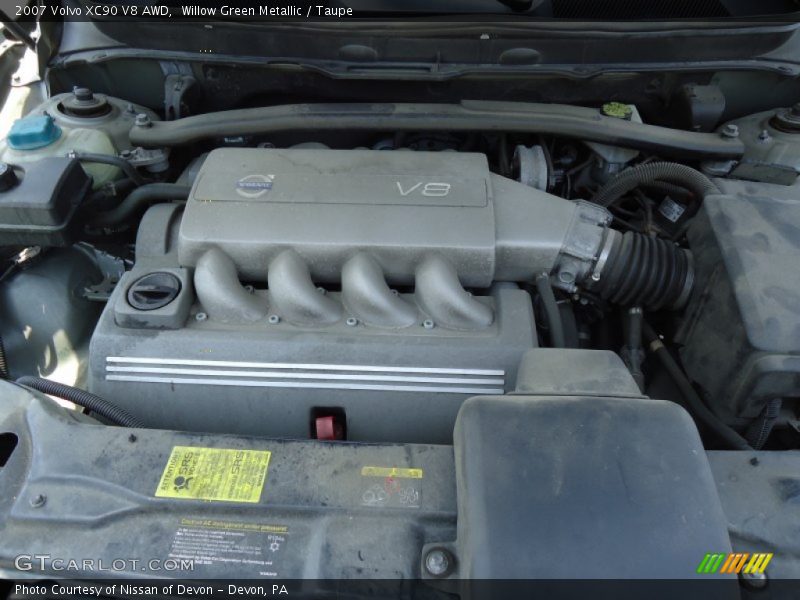Willow Green Metallic / Taupe 2007 Volvo XC90 V8 AWD
