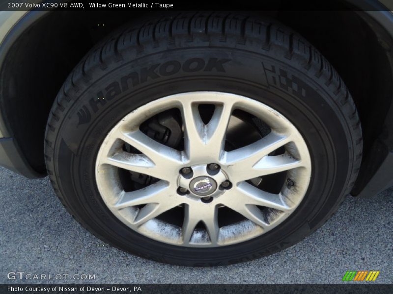 Willow Green Metallic / Taupe 2007 Volvo XC90 V8 AWD