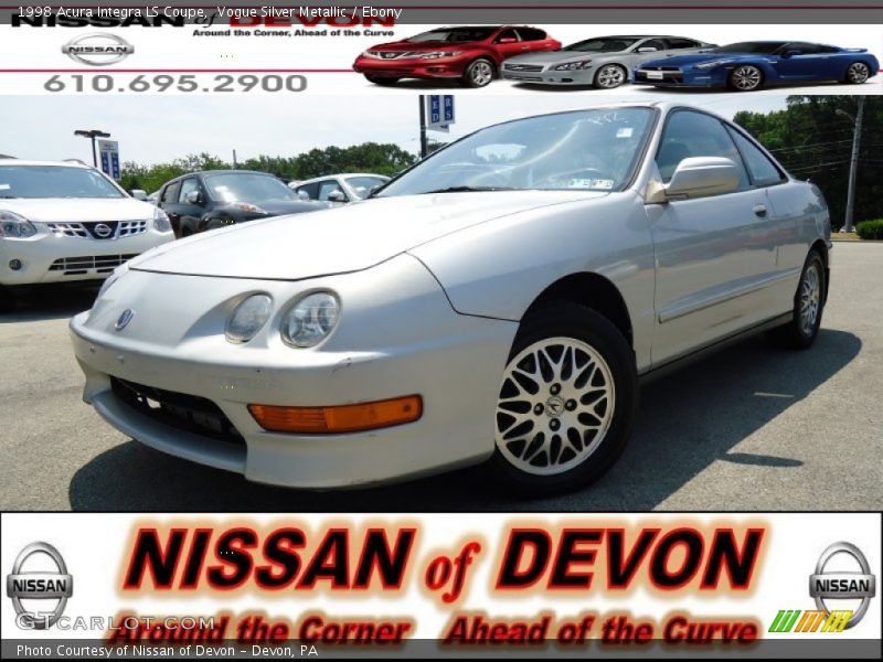 Vogue Silver Metallic / Ebony 1998 Acura Integra LS Coupe