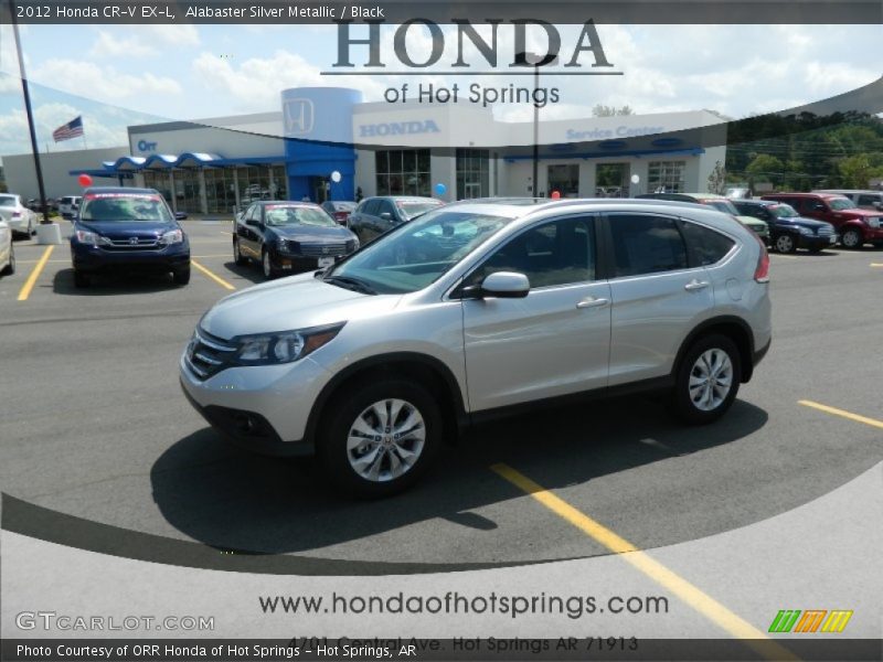 Alabaster Silver Metallic / Black 2012 Honda CR-V EX-L