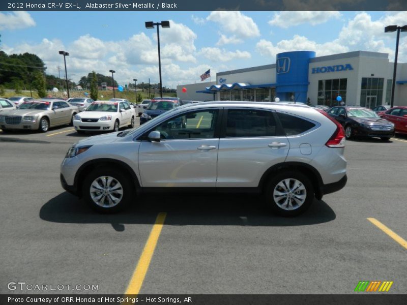 Alabaster Silver Metallic / Black 2012 Honda CR-V EX-L