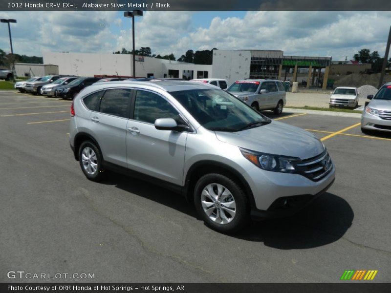 Alabaster Silver Metallic / Black 2012 Honda CR-V EX-L