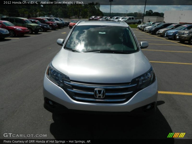 Alabaster Silver Metallic / Black 2012 Honda CR-V EX-L
