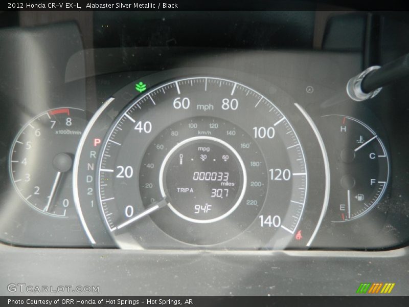 Alabaster Silver Metallic / Black 2012 Honda CR-V EX-L