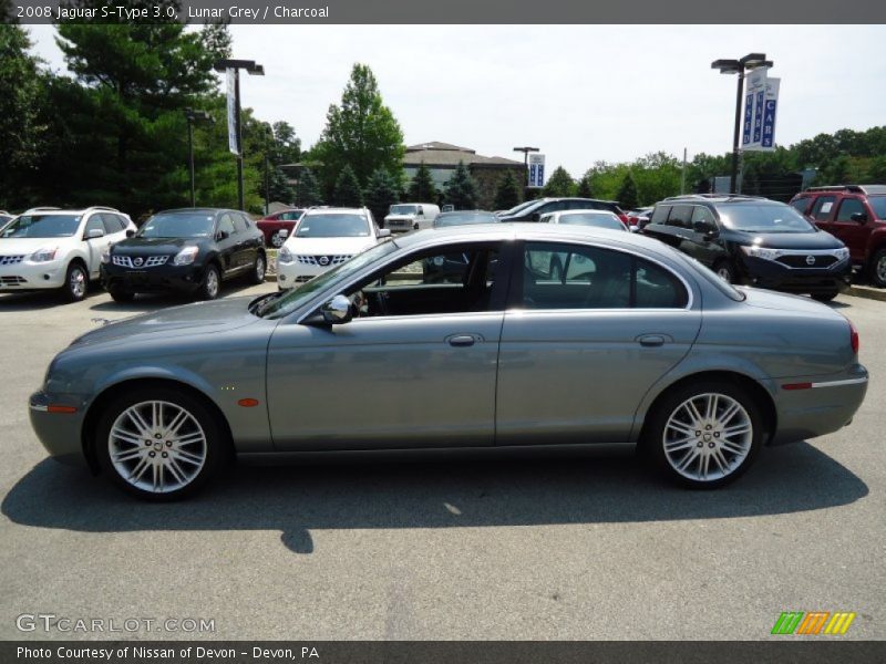 Lunar Grey / Charcoal 2008 Jaguar S-Type 3.0