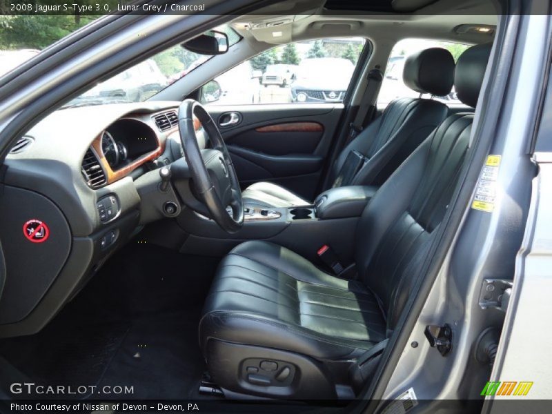 Front Seat of 2008 S-Type 3.0