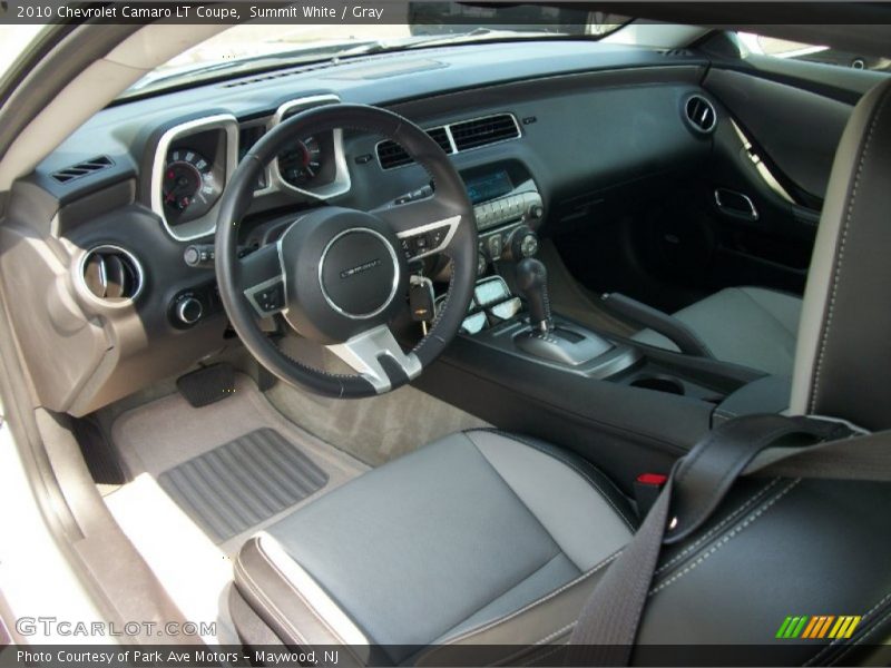 Summit White / Gray 2010 Chevrolet Camaro LT Coupe