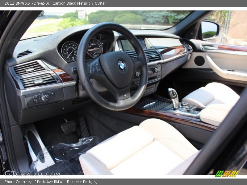 Carbon Black Metallic / Oyster 2012 BMW X5 xDrive50i