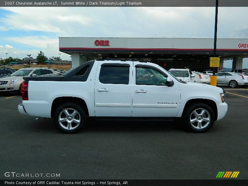 Summit White / Dark Titanium/Light Titanium 2007 Chevrolet Avalanche LT