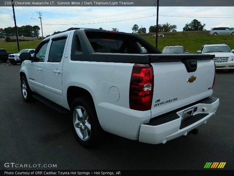 Summit White / Dark Titanium/Light Titanium 2007 Chevrolet Avalanche LT
