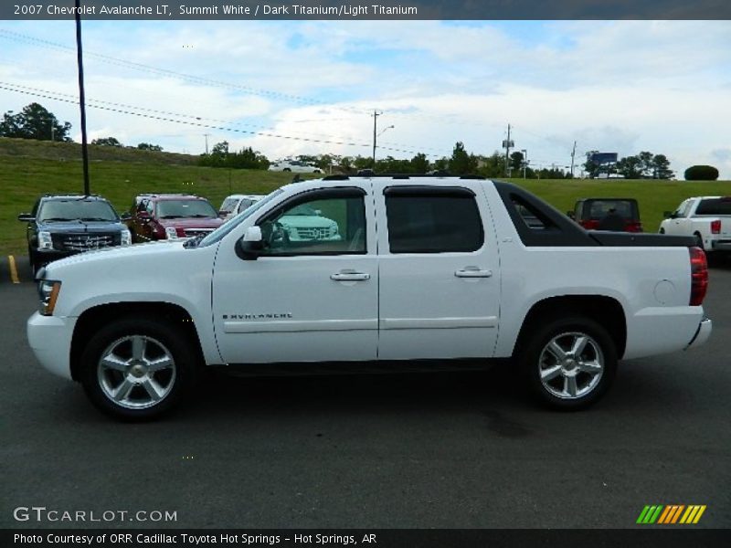 Summit White / Dark Titanium/Light Titanium 2007 Chevrolet Avalanche LT