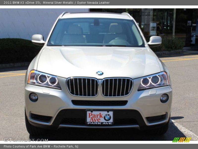 Mineral Silver Metallic / Oyster Nevada Leather 2011 BMW X3 xDrive 35i