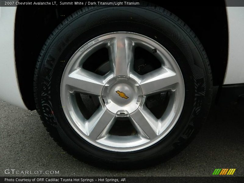 Summit White / Dark Titanium/Light Titanium 2007 Chevrolet Avalanche LT