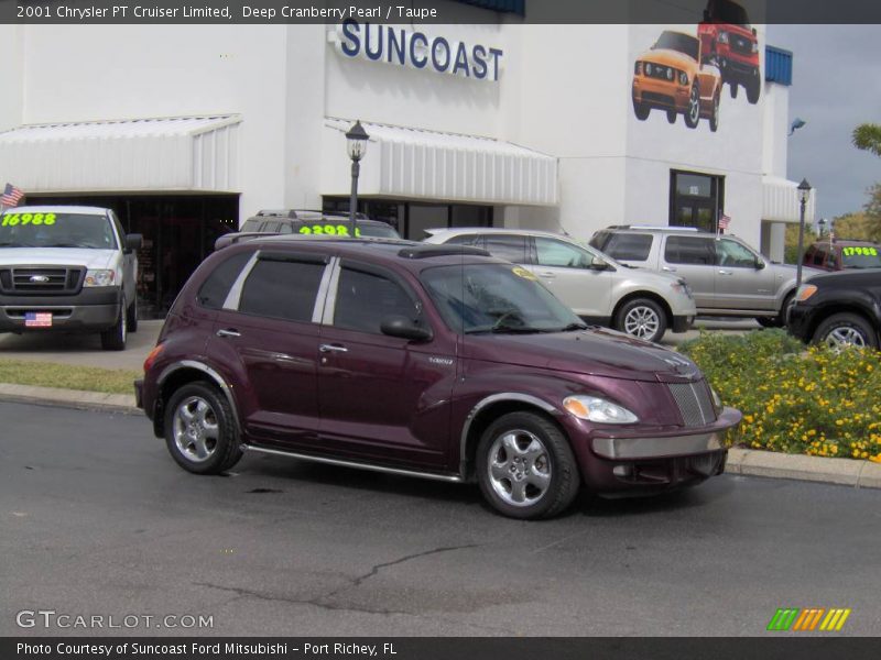 Deep Cranberry Pearl / Taupe 2001 Chrysler PT Cruiser Limited