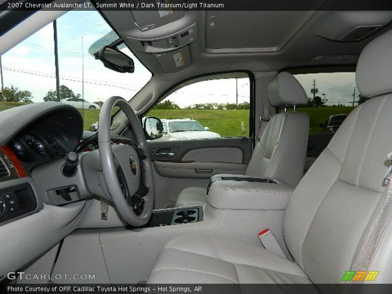 Summit White / Dark Titanium/Light Titanium 2007 Chevrolet Avalanche LT
