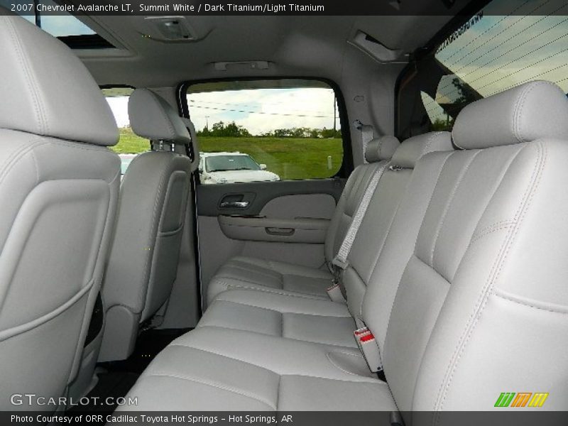 Summit White / Dark Titanium/Light Titanium 2007 Chevrolet Avalanche LT