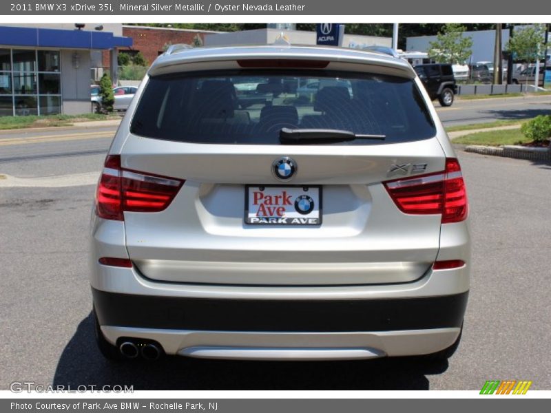 Mineral Silver Metallic / Oyster Nevada Leather 2011 BMW X3 xDrive 35i