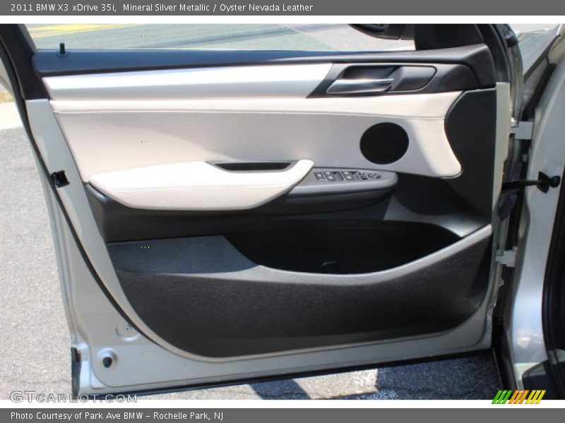 Mineral Silver Metallic / Oyster Nevada Leather 2011 BMW X3 xDrive 35i