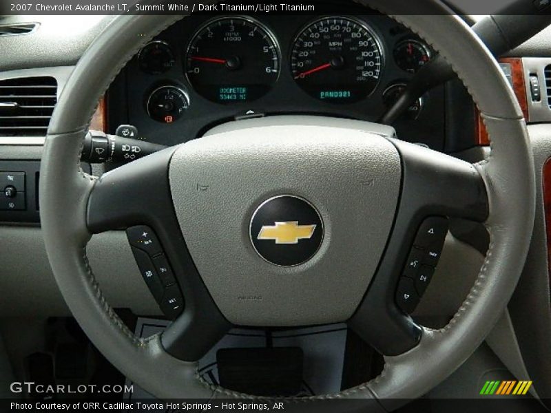 Summit White / Dark Titanium/Light Titanium 2007 Chevrolet Avalanche LT
