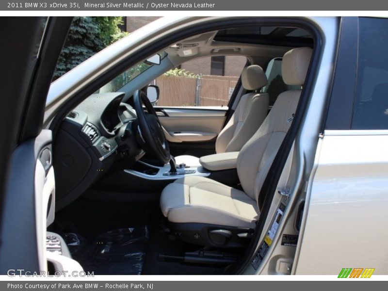 Mineral Silver Metallic / Oyster Nevada Leather 2011 BMW X3 xDrive 35i