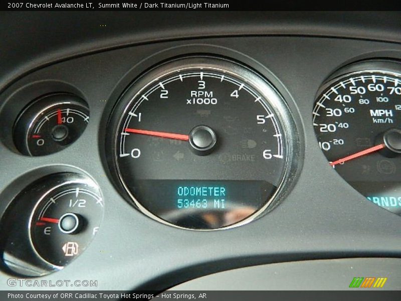 Summit White / Dark Titanium/Light Titanium 2007 Chevrolet Avalanche LT