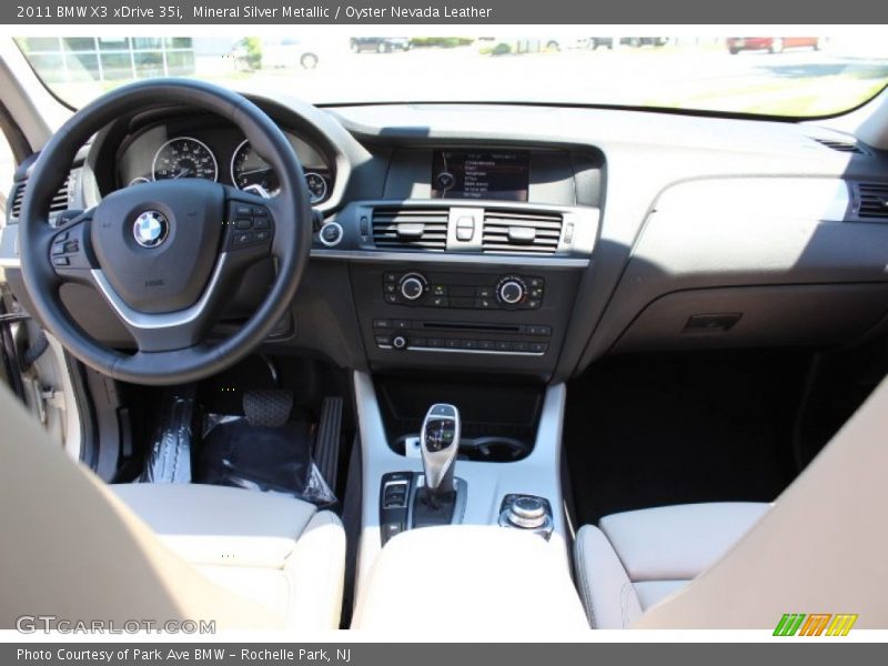 Mineral Silver Metallic / Oyster Nevada Leather 2011 BMW X3 xDrive 35i