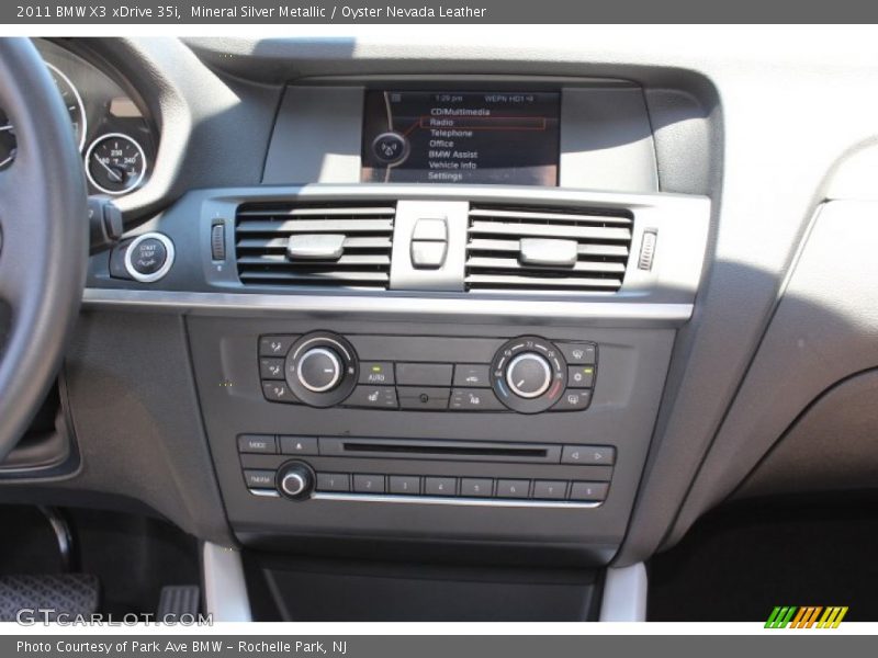 Mineral Silver Metallic / Oyster Nevada Leather 2011 BMW X3 xDrive 35i