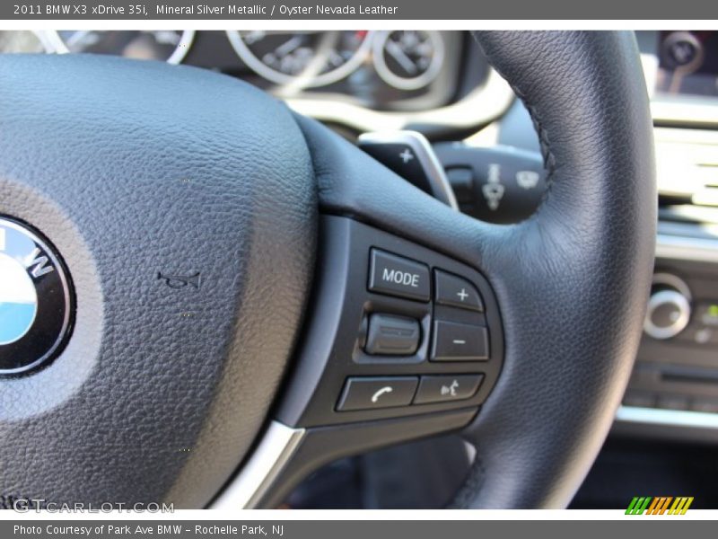Mineral Silver Metallic / Oyster Nevada Leather 2011 BMW X3 xDrive 35i