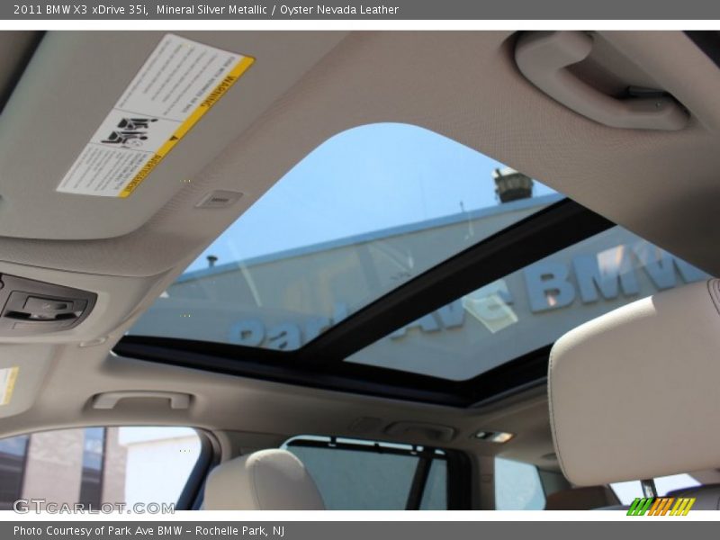 Mineral Silver Metallic / Oyster Nevada Leather 2011 BMW X3 xDrive 35i