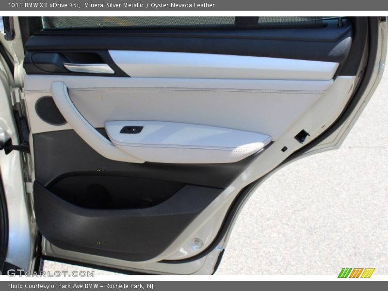 Mineral Silver Metallic / Oyster Nevada Leather 2011 BMW X3 xDrive 35i
