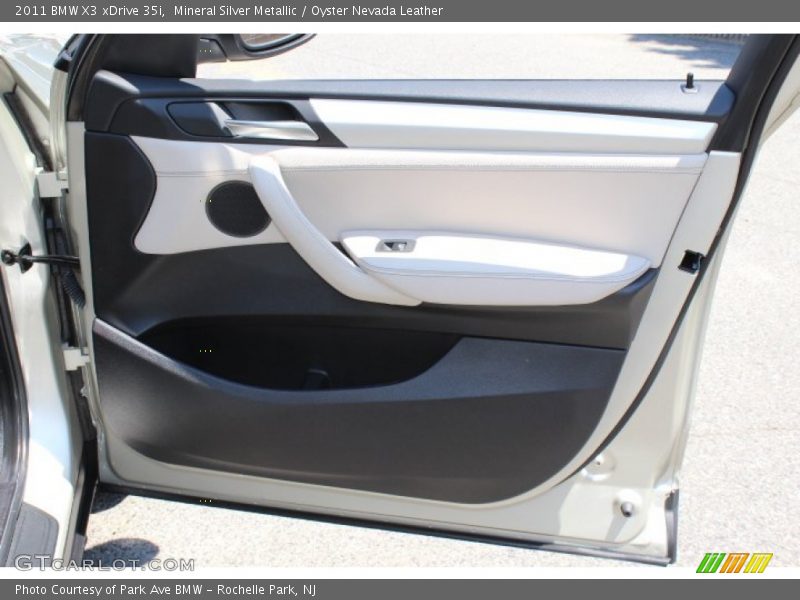 Mineral Silver Metallic / Oyster Nevada Leather 2011 BMW X3 xDrive 35i