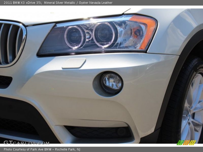 Mineral Silver Metallic / Oyster Nevada Leather 2011 BMW X3 xDrive 35i