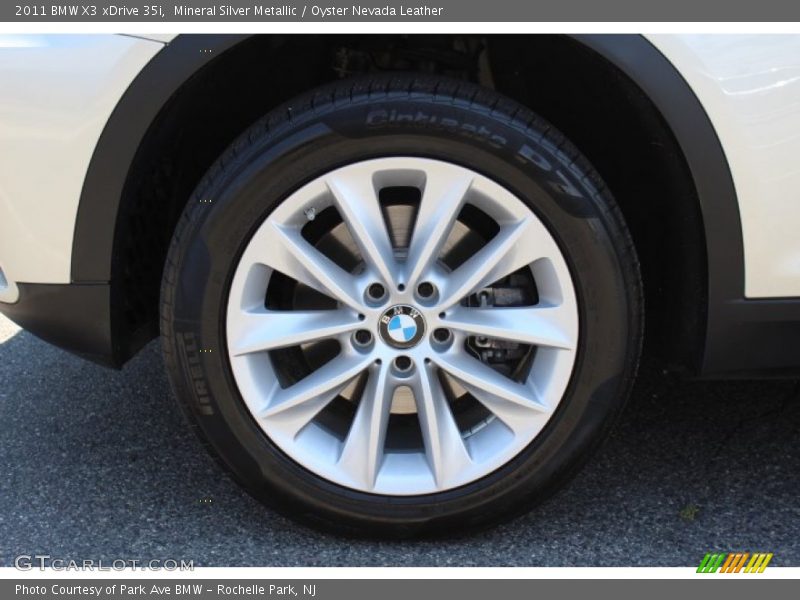 Mineral Silver Metallic / Oyster Nevada Leather 2011 BMW X3 xDrive 35i